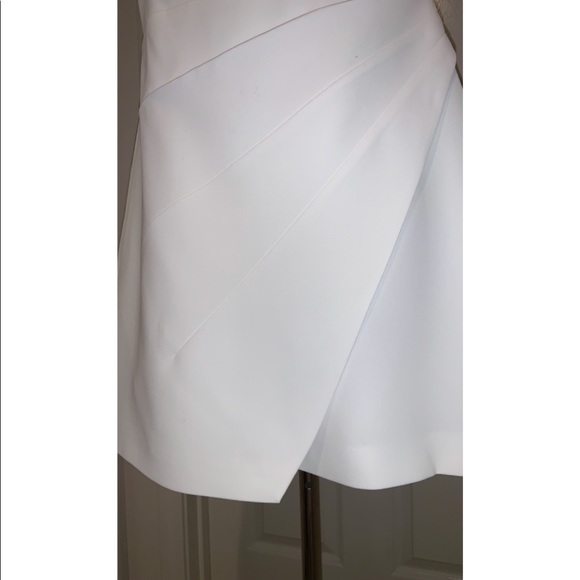 Alice & Olivia Asymmetrical White Wrap Dress—NWT - Picture 9 of 16